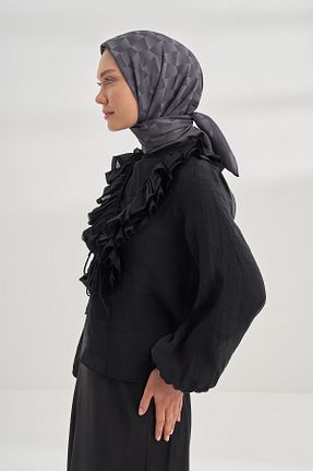 روسری طوسی پلی استر ARMANDA - کد 904354251