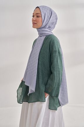 شال طوسی زنانه پنبه ای ARMANDA - کد 904371259