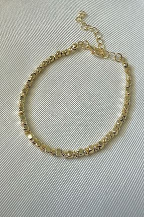 دستبند جواهر طلائی زنانه زیرکن DEMOKAN - کد 879368559