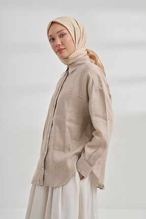 روسری بژ پلی استر ARMANDA - کد 904354417