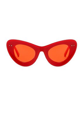 عینک آفتابی قرمز زنانه UV400 Toz Vintage - کد 323033883