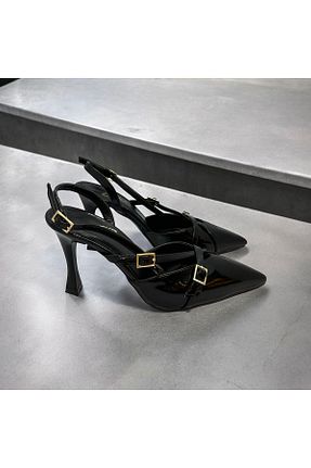 کفش استایلیتو مشکی پاشنه نازک runa shoes - کد 857982377