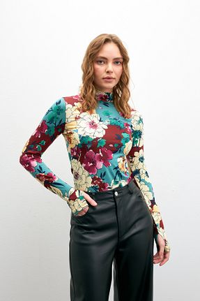 بادی رنگی زنانه یقه نیم ماهیگیر Bipantolon - کد 904413855