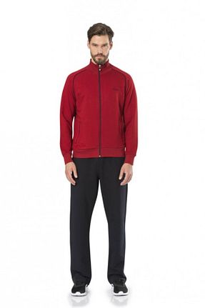 ست کرمکن اسپرت زرشکی مردانه پنبه ای Pierre Cardin - کد 905730653