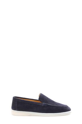 کفش کژوال سرمه ای مردانه چرم خالص Fast Step - کد 904396871