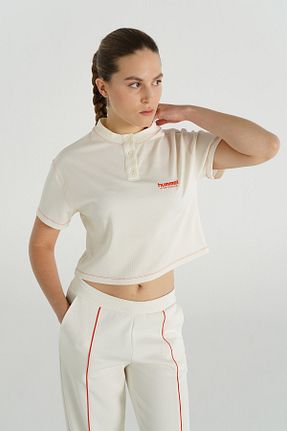 تیشرت سفید زنانه رگولار hummel - کد 892692427