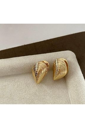 گوشواره استیل (فولاد) طلائی استیل (فولاد) Vi store - کد 904424592