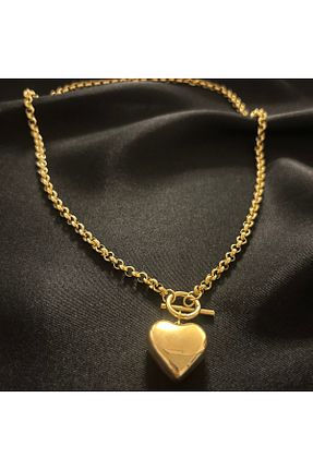 گردنبند استیل ( فولاد ) طلائی استیل (فولاد) Zeyn - کد 904429230