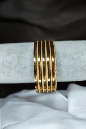 دستبند استیل (فولاد) زرد زنانه استیل ضد زنگ ESMERAY STEEL - کد 904443832