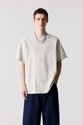 تیشرت طوسی مردانه رگولار Pull & Bear - کد 904435515