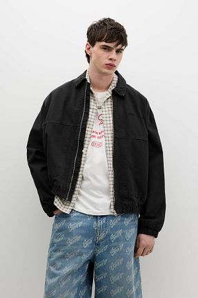 کت مشکی مردانه Relaxed Pull & Bear - کد 904441107