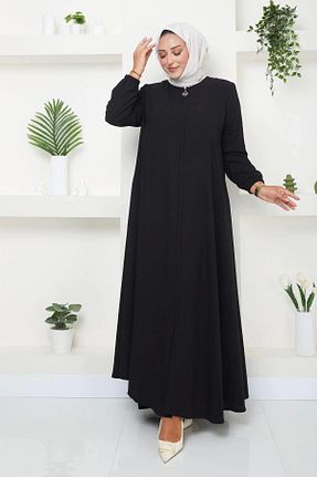 کلاه و ابایا مشکی زنانه پنبه پلی استر kaes giyim - کد 847352925