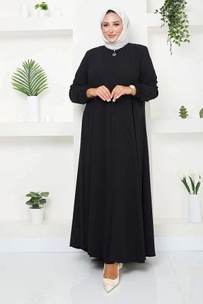 کلاه و ابایا مشکی زنانه پنبه پلی استر kaes giyim - کد 847352925