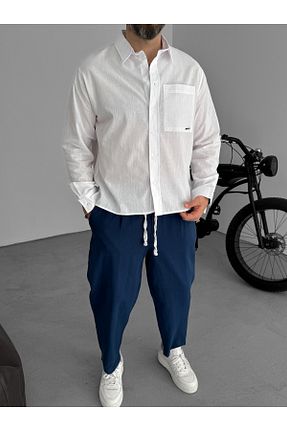 پیراهن سفید مردانه Boxy BYBASICMAN - کد 904454799