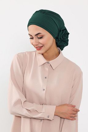 شال سبز زنانه پلی استر Aisha