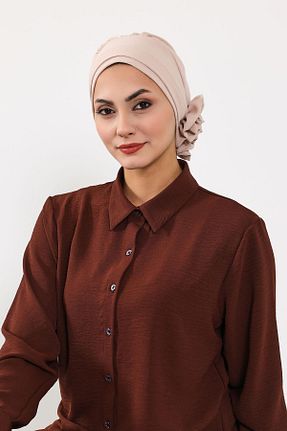 شال طوسی زنانه پلی استر Aisha