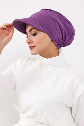کلاه شنای حجاب بنفش زنانه Aisha