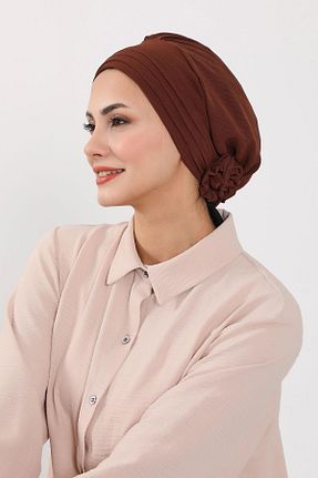 کلاه شنای حجاب قهوه ای زنانه Aisha