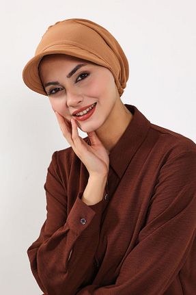 کلاه شنای حجاب قهوه ای زنانه Aisha