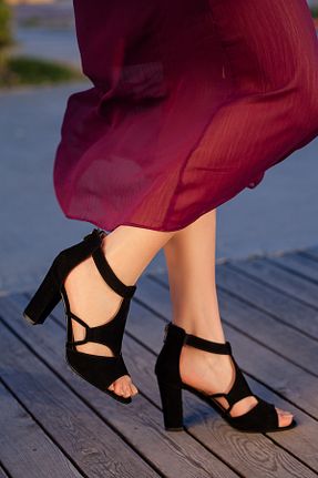 کفش پاشنه بلند کلاسیک مشکی زنانه چرم مصنوعی Daxtors - کد 89470299