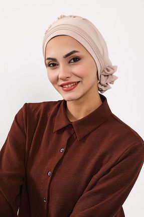 شال طوسی زنانه پلی استر Aisha