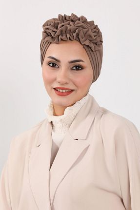 کلاه شنای حجاب قهوه ای زنانه Aisha