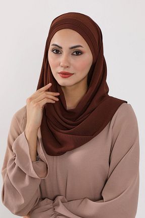 شال قهوه ای زنانه Aisha
