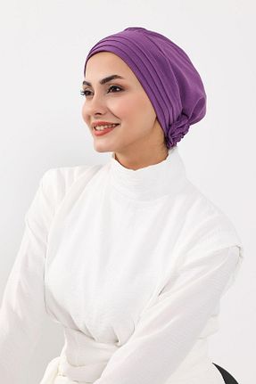 کلاه شنای حجاب بنفش زنانه Aisha