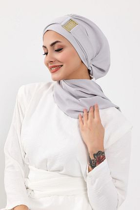 شال طوسی زنانه Aisha
