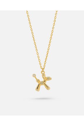 گردنبند نقره طلائی زنانه 925 عیار MEKS JEWELS - کد 904510841