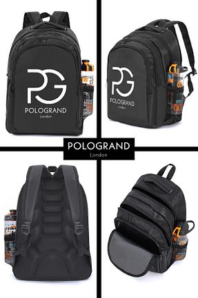کیف مدرسه مشکی زنانه پارچه ای POLOGRAND London - کد 904208722