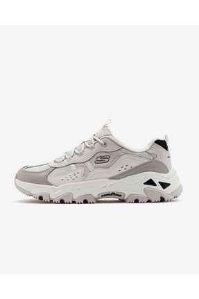 کفش اسنیکر بژ زنانه بند دار Skechers - کد 871074679
