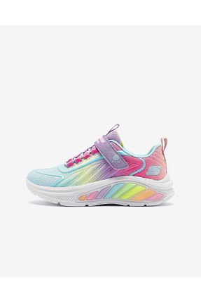 کفش اسنیکر زرشکی بچه گانه بند دار Skechers - کد 904509719