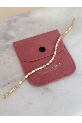 دستبند نقره زرد زنانه 925 عیار emy by emel luxury silver jewelry - کد 904515660
