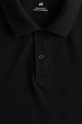 تیشرت مشکی زنانه رگولار H&M - کد 904510500