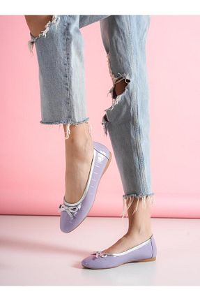 بابت بنفش زنانه چرم خالص Shoescloud - کد 904523016