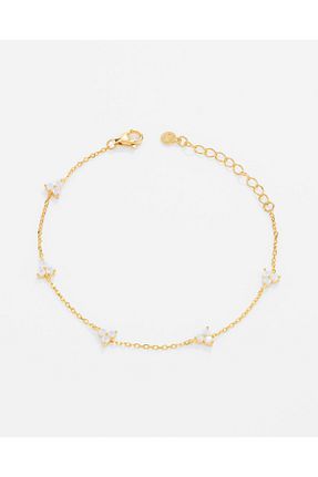 دستبند نقره طلائی زنانه 925 عیار MEKS JEWELS - کد 904526892