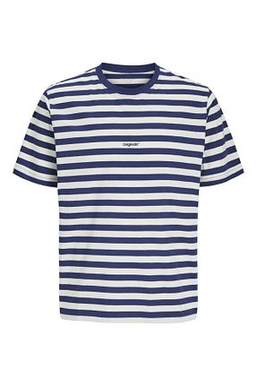 تیشرت آبی مردانه یقه دوچرخه Jack & Jones - کد 893536524