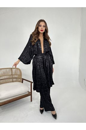 کیمونو و کافتان سبز زنانه بافتنی JANES - کد 919905279