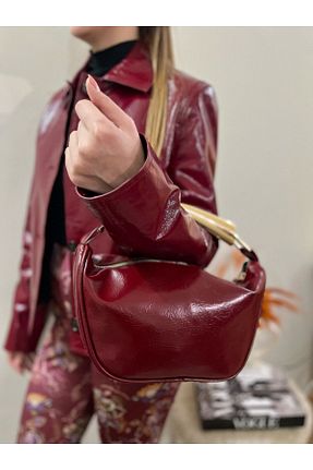 کیف دستی زرشکی زنانه سایز متوسط Butik - کد 904568188