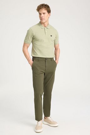 شلوار جین خاکی مردانه پاچه تنگ Wrangler - کد 905831876
