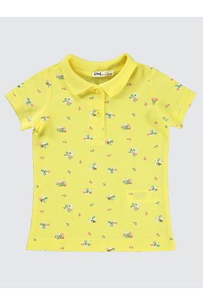 تیشرت زرد بچه گانه رگولار Civil Girls - کد 827128381