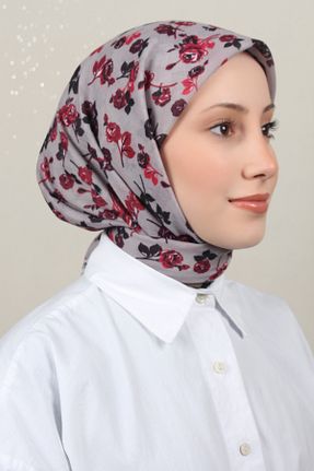 دستمال گردن زرشکی پنبه ای Eşarppark - کد 904622961