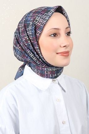 دستمال گردن زرشکی پنبه ای Eşarppark - کد 904623038