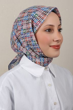 دستمال گردن زرشکی پنبه ای Eşarppark - کد 904630056