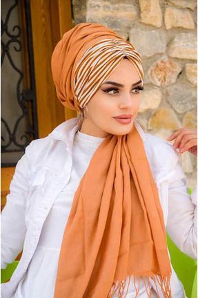 کلاه شنای حجاب قهوه ای زنانه Aişe Tesettür - کد 744668384