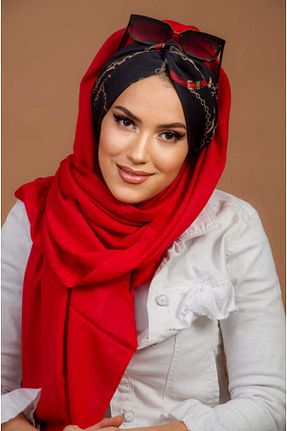 کلاه شنای حجاب قرمز زنانه Aişe Tesettür - کد 748041623