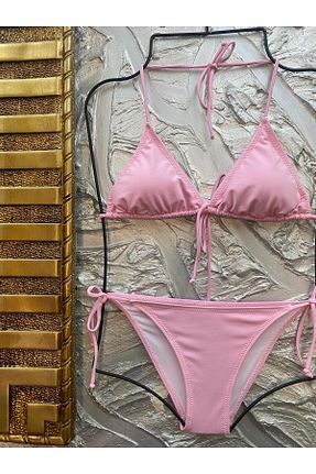 ست بیکینی رنگی زنانه پارچه XORVİO - کد 904633056