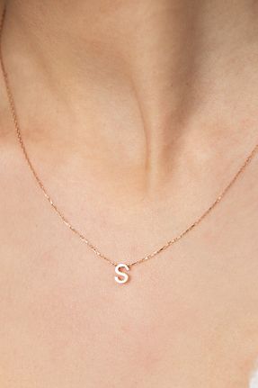 گردنبند نقره نارنجی زنانه 925 عیار Elika Silver - کد 95053498