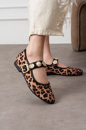 بابت قهوه ای زنانه چرم مصنوعی ŞNG Ayakkabı - کد 904642939